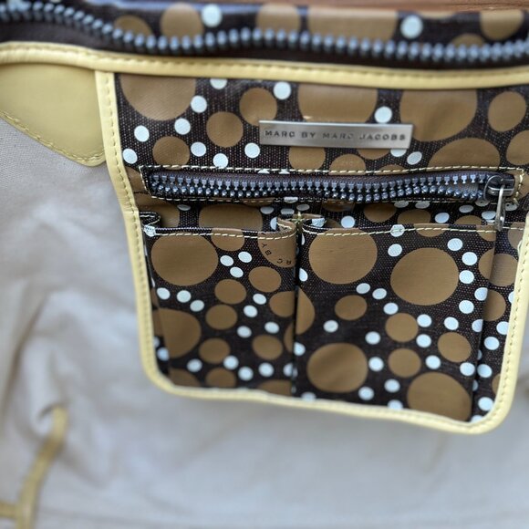 Marc by Marc Jacobs PVC Yellow Polka Dot Purse - Picture 6 of 7